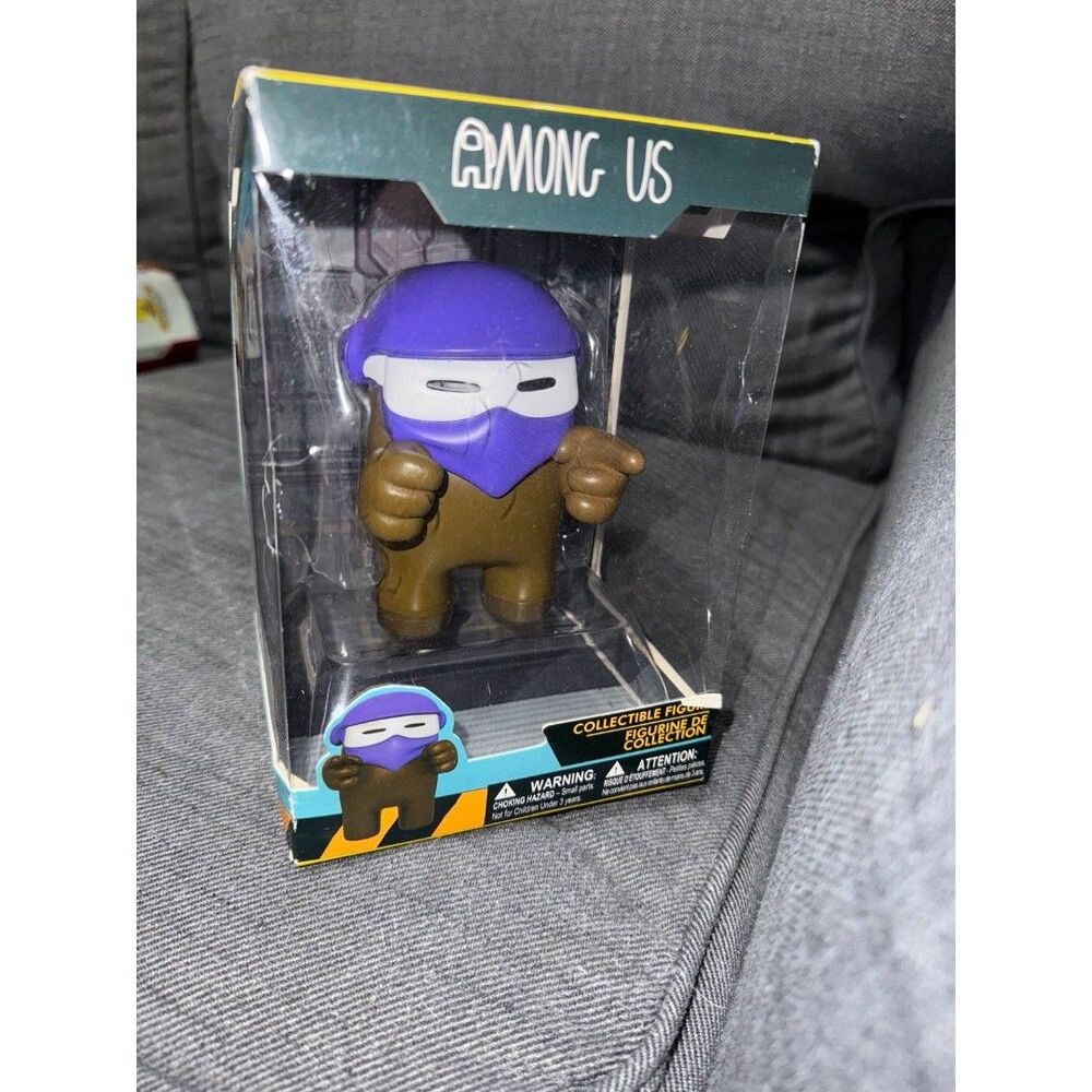 Among Us Crewmates Brown with Purple Mask Toikido Collectible Figure Toy B6